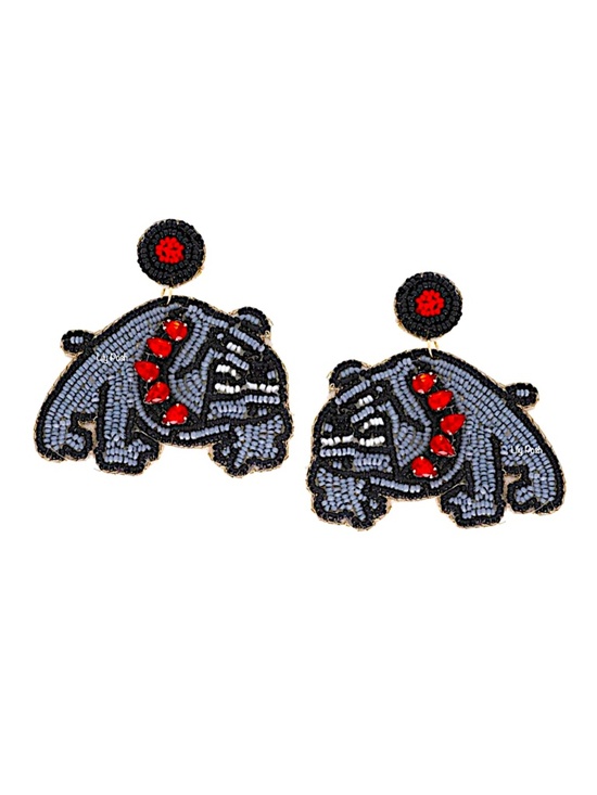 Jewelry - Bulldog Earring, Georgia Bulldog Game Day Earring, Dog Earring